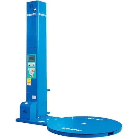 Global Industrial Semi-Automatic Stretch Wrap Machine, 112in Wrap Height 238508